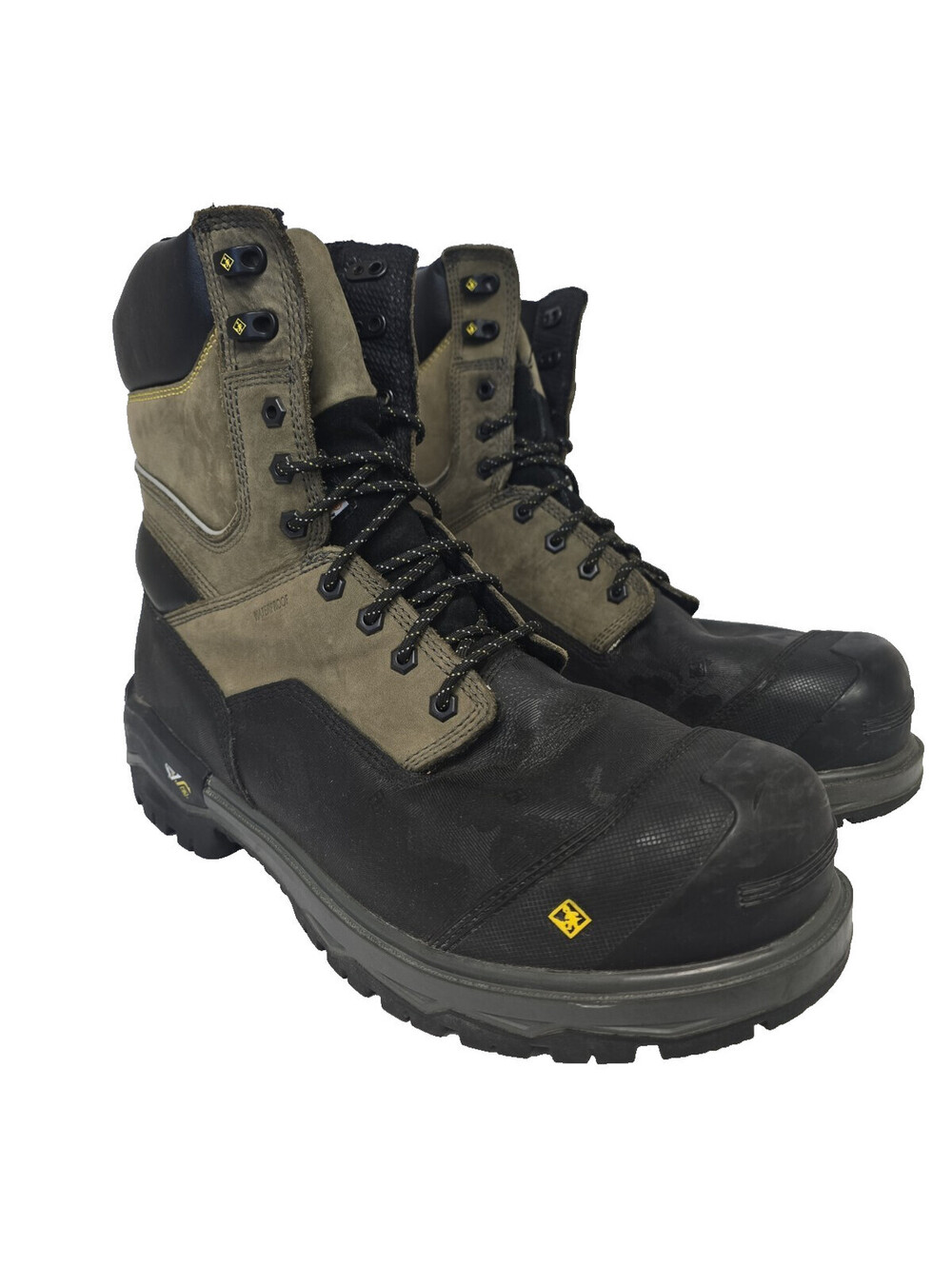 Terra Men's 8" Gantry Composite Toe CSA Work Boots TR0A4NRQGYX Black Size 13W